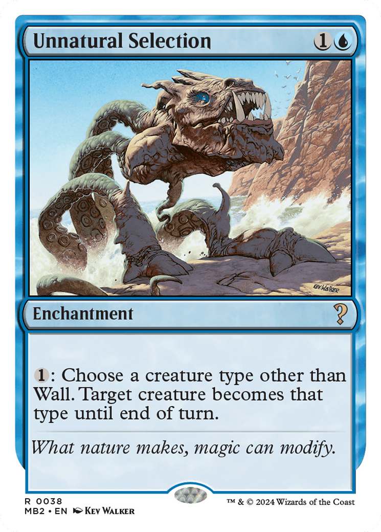 Unnatural Selection (White Border) [Mystery Booster 2] | Mega City Incorporated