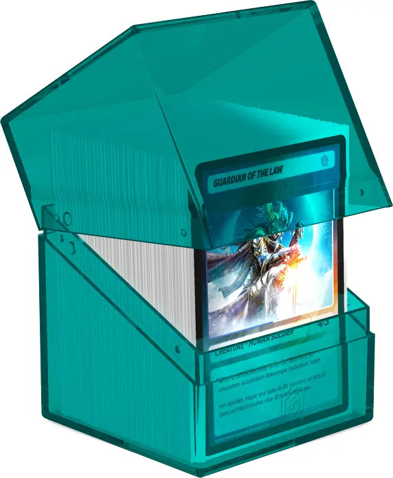 Ultimate Guard Deck Case Boulder 100+ Clear Malachite | Mega City Incorporated