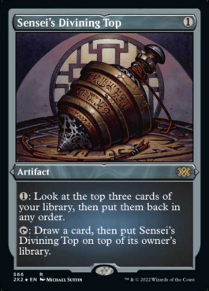 Sensei's Divining Top (Foil Etched) [Double Masters 2022] | Mega City Incorporated