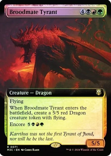 Broodmate Tyrant (Extended Art) (Ripple Foil) [Modern Horizons 3 Commander] | Mega City Incorporated