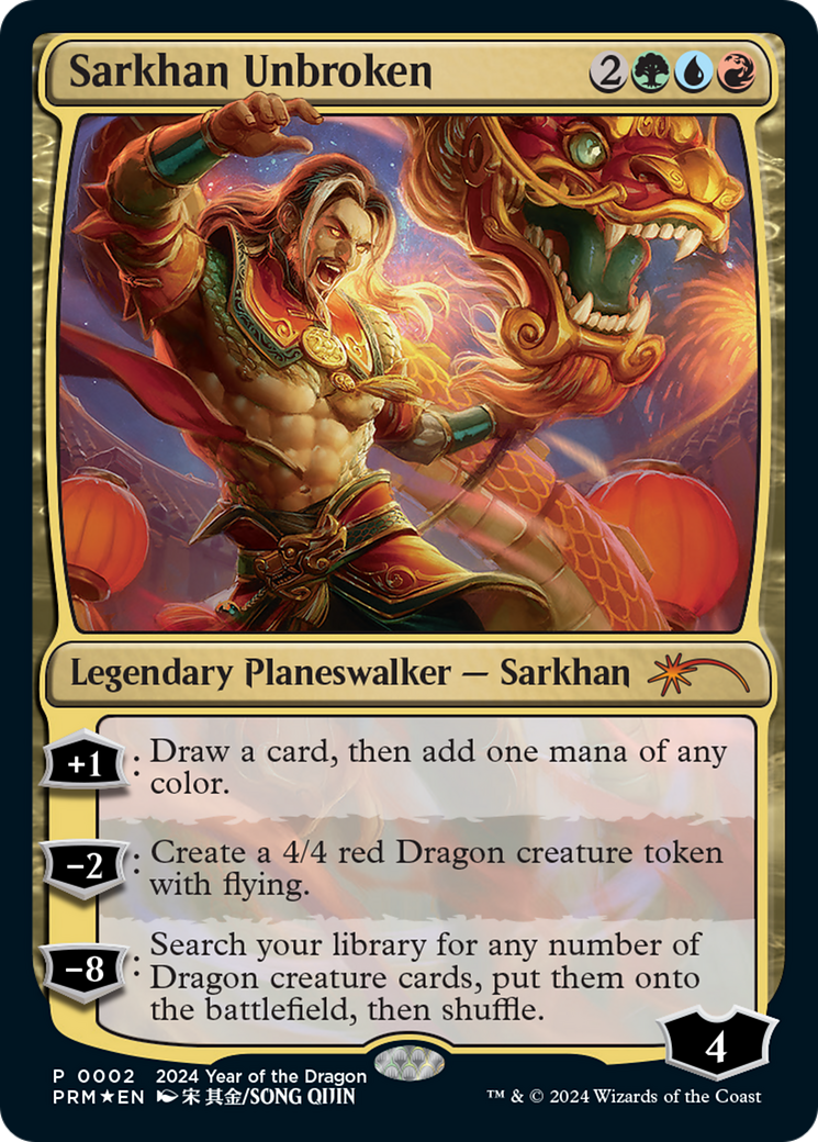 Sarkhan Unbroken (Year of the Dragon 2024) [Standard Showdown Promos] | Mega City Incorporated