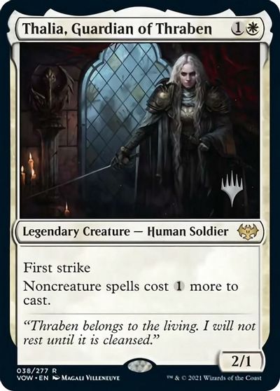 Thalia, Guardian of Thraben (Promo Pack) [Innistrad: Crimson Vow Promos] | Mega City Incorporated