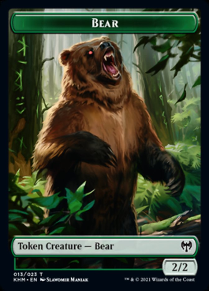 Bear Token [Kaldheim Tokens] | Mega City Incorporated