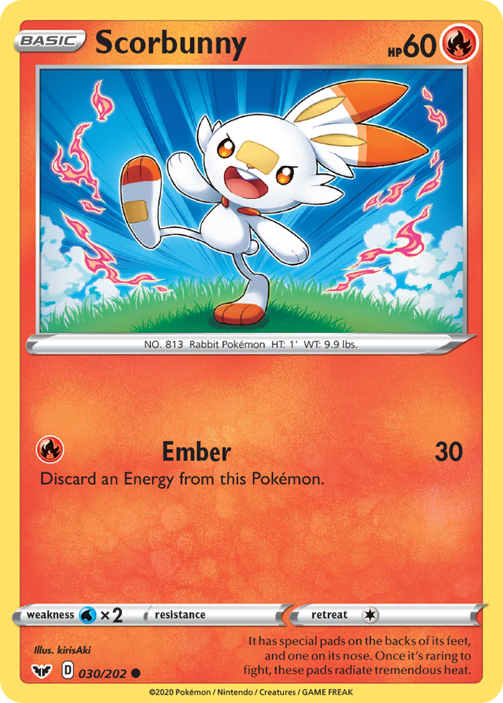 Scorbunny (030/202) [Sword & Shield: Base Set] | Mega City Incorporated