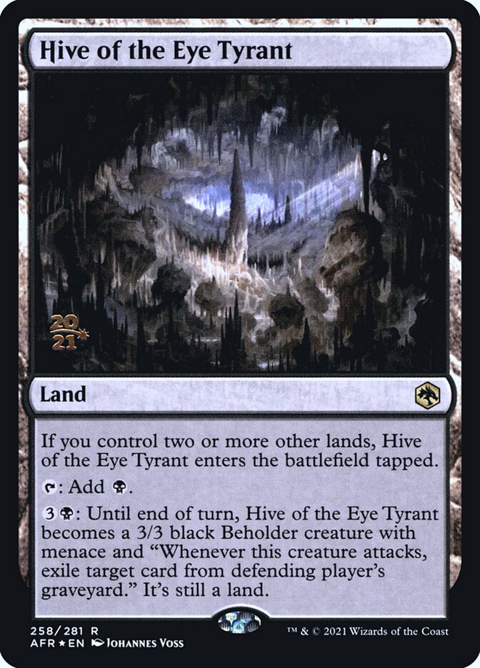 Hive of the Eye Tyrant [Dungeons & Dragons: Adventures in the Forgotten Realms Prerelease Promos] | Mega City Incorporated