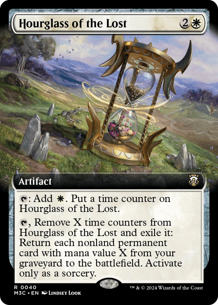 Hourglass of the Lost (Extended Art) (Ripple Foil) [Modern Horizons 3 Commander] | Mega City Incorporated