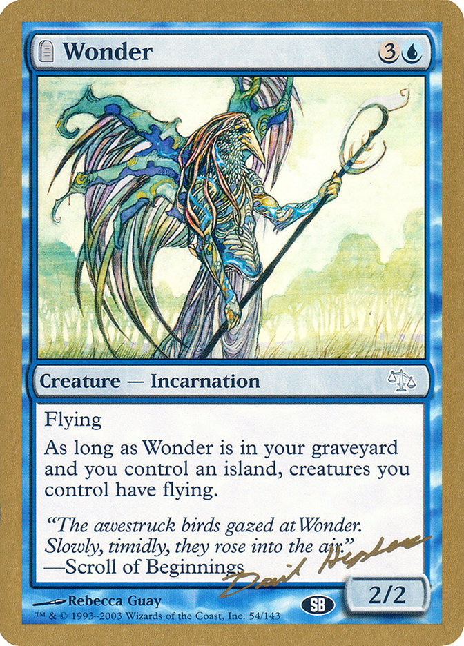 Wonder (Dave Humpherys) (SB) [World Championship Decks 2003] | Mega City Incorporated