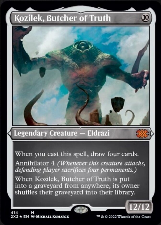 Kozilek, Butcher of Truth (Foil Etched) [Double Masters 2022] | Mega City Incorporated