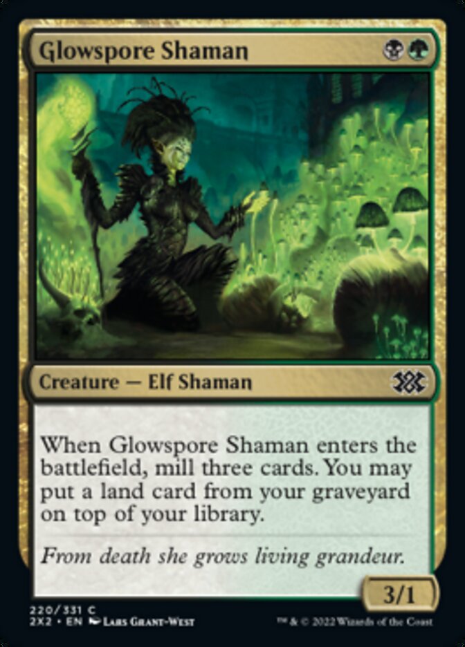 Glowspore Shaman [Double Masters 2022] | Mega City Incorporated