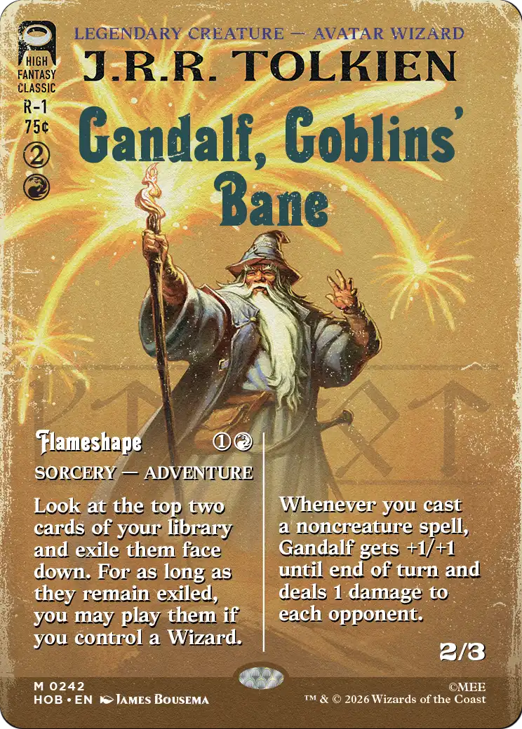 Gandalf, Goblins' Bane (Borderless) [The Hobbit] | Mega City Incorporated