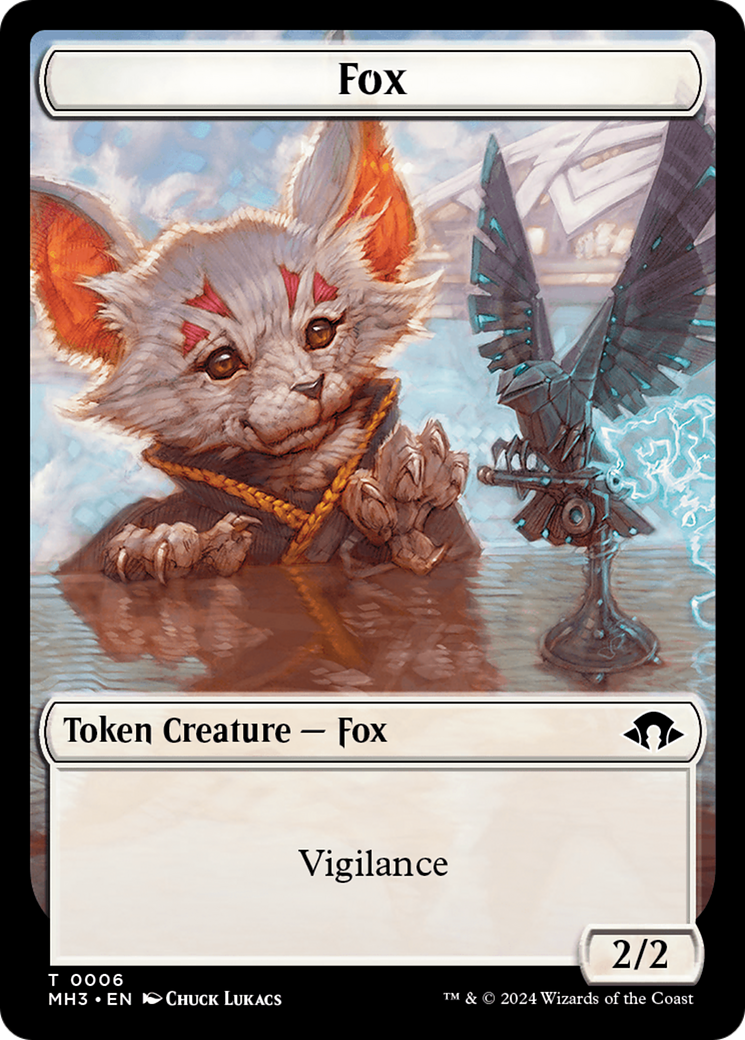 Phyrexian Germ // Fox Double-Sided Token [Modern Horizons 3 Tokens] | Mega City Incorporated