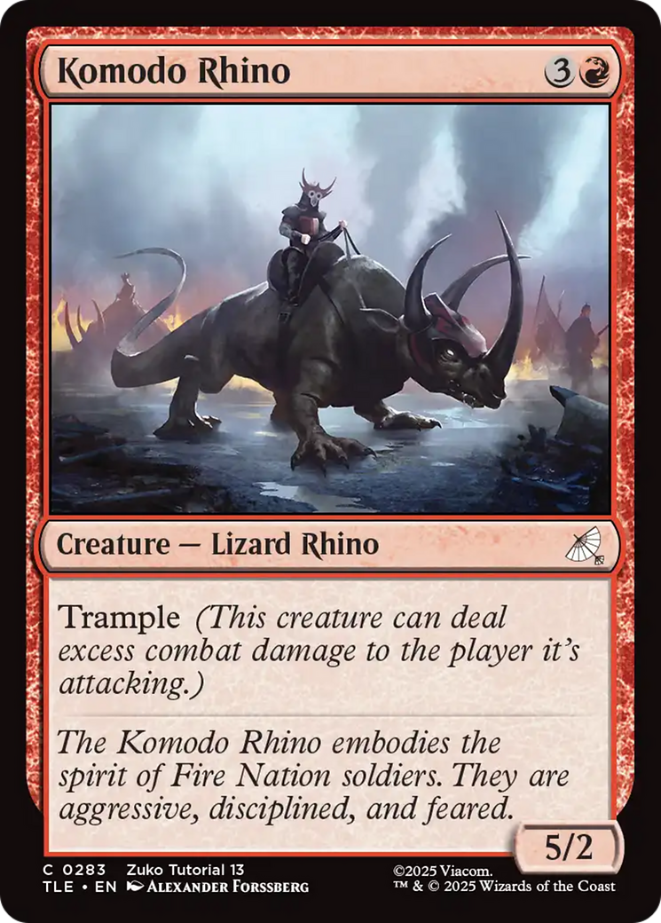 Komodo Rhino (0283) [Avatar: The Last Airbender: Eternal-Legal] | Mega City Incorporated