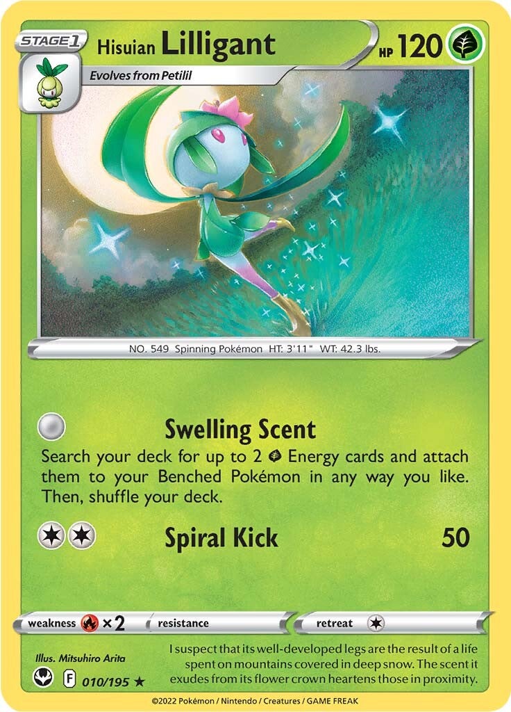 Hisuian Lilligant (010/195) [Sword & Shield: Silver Tempest] | Mega City Incorporated