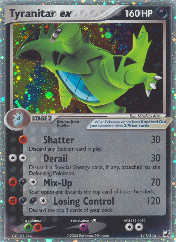 Tyranitar ex (111/115) [EX: Unseen Forces] | Mega City Incorporated