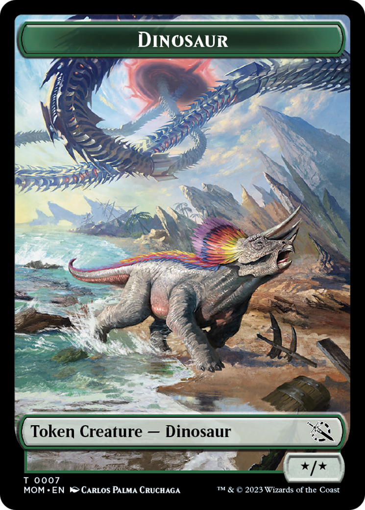 Dinosaur Token [March of the Machine Tokens] | Mega City Incorporated