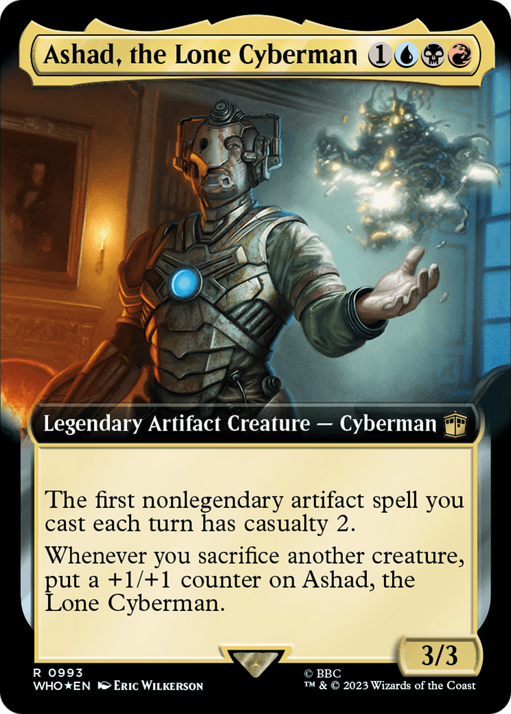 Ashad, the Lone Cyberman (Extended Art) (Surge Foil) [Doctor Who] | Mega City Incorporated