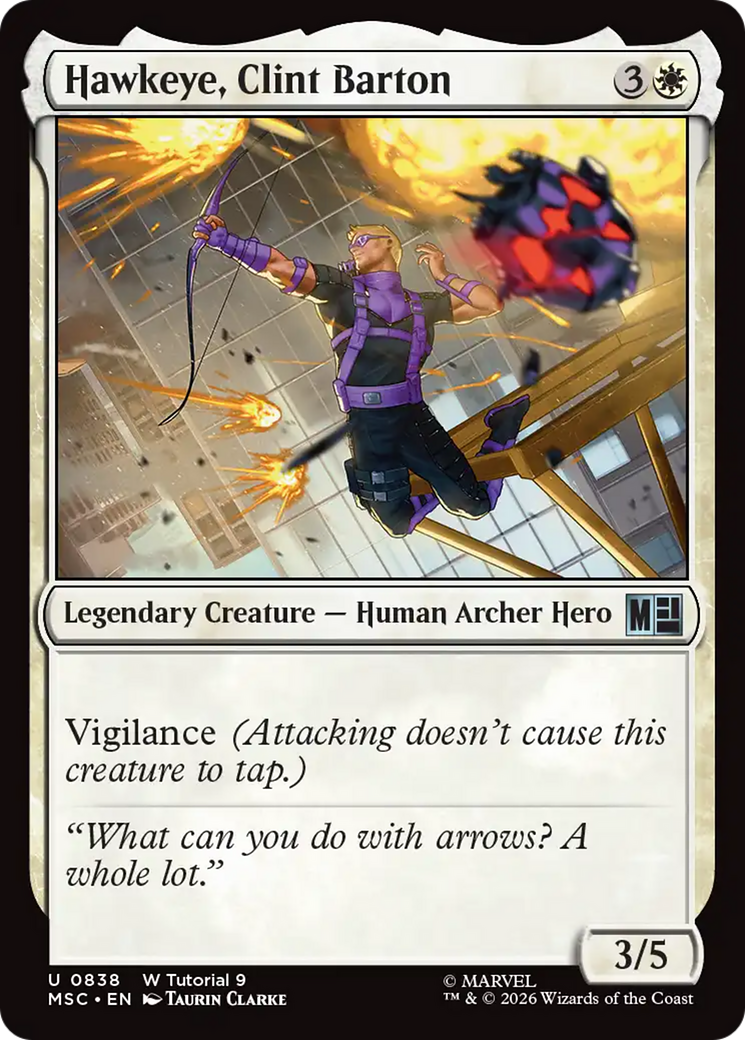 Hawkeye, Clint Barton (0838) [Marvel Super Heroes Commander] | Mega City Incorporated
