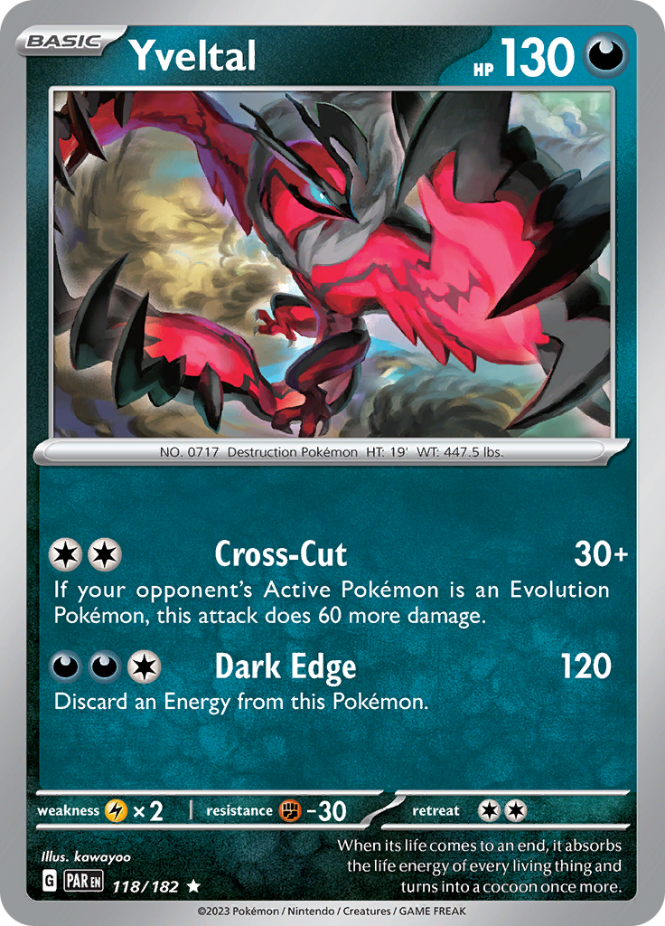 Yveltal (118/182) [Scarlet & Violet: Paradox Rift] | Mega City Incorporated