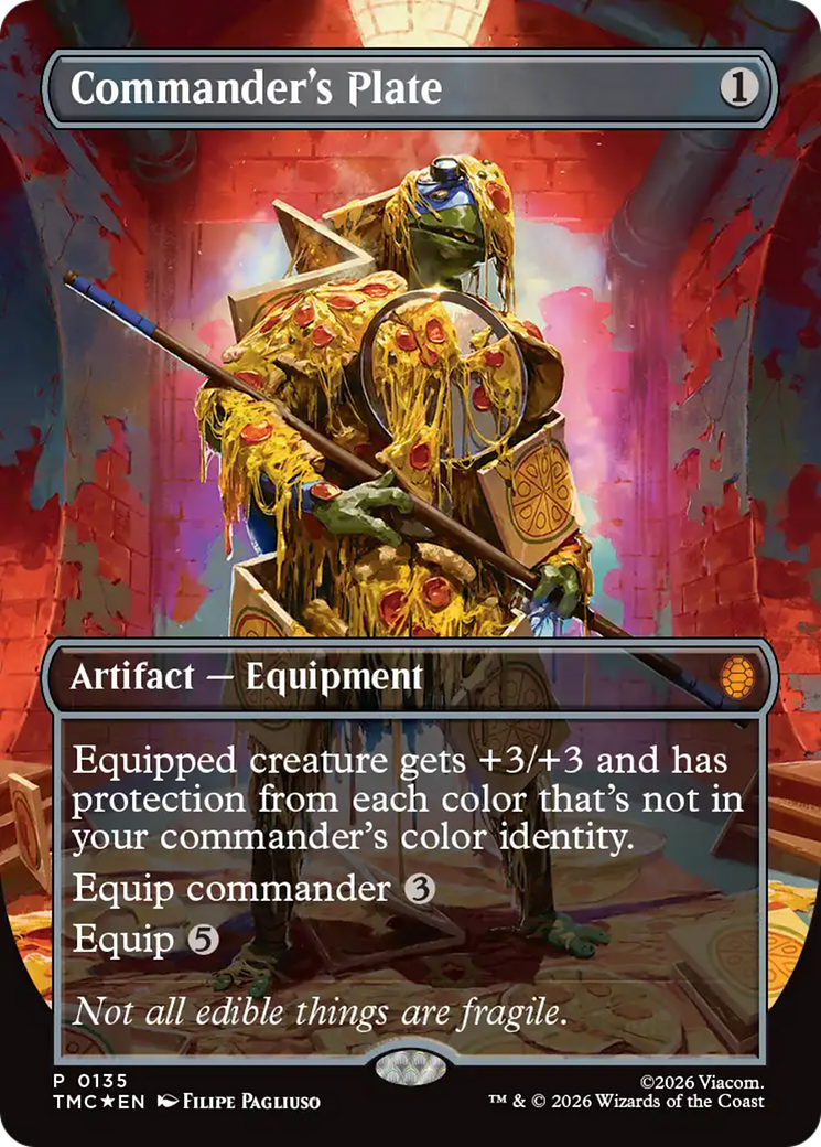 Commander's Plate (Borderless) [Teenage Mutant Ninja Turtles Commander] | Mega City Incorporated