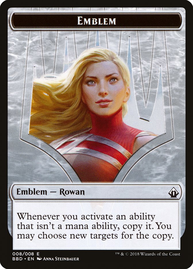 Rowan Kenrith Emblem [Battlebond Tokens] | Mega City Incorporated