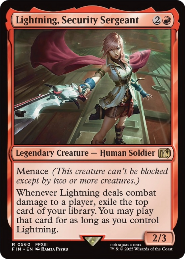 Lightning, Security Sergeant [FINAL FANTASY] | Mega City Incorporated