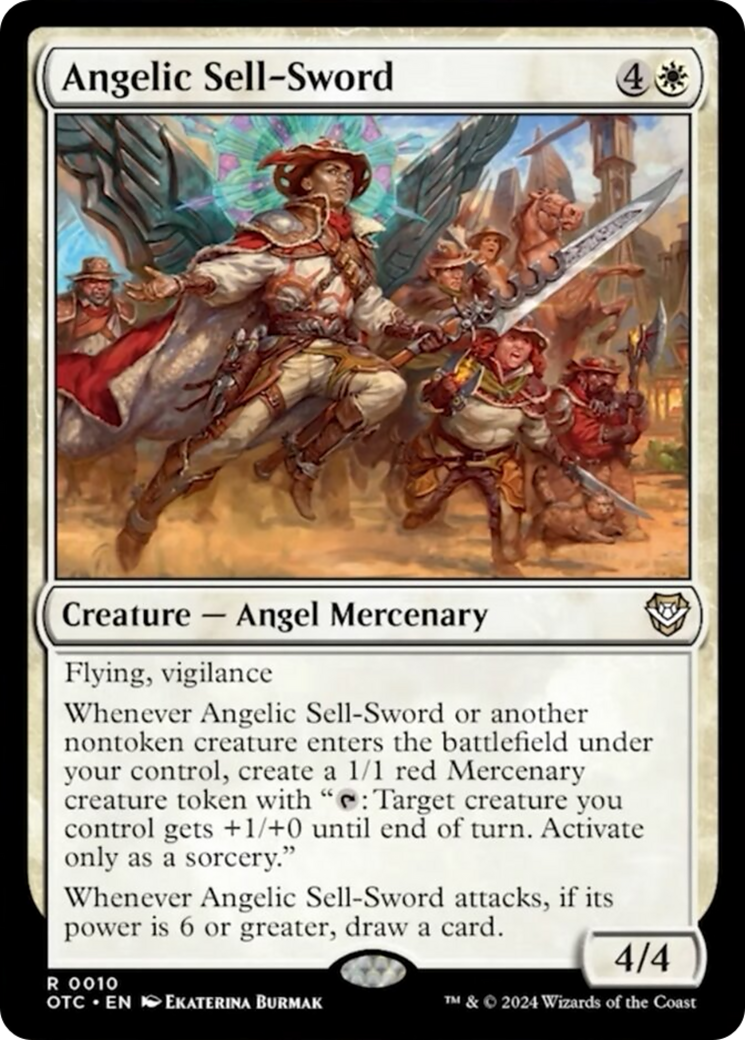 Angelic Sell-Sword [Outlaws of Thunder Junction Commander] | Mega City Incorporated