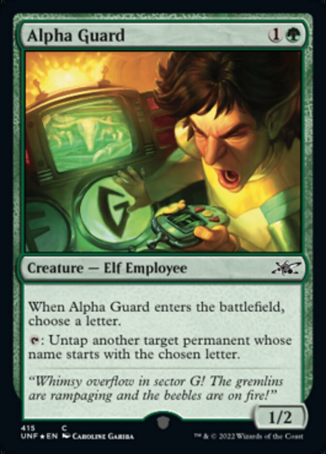 Alpha Guard (Galaxy Foil) [Unfinity] | Mega City Incorporated