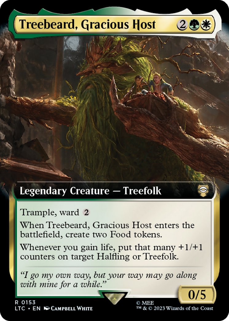 Treebeard, Gracious Host (Extended Art) [The Lord of the Rings: Tales of Middle-Earth Commander] | Mega City Incorporated