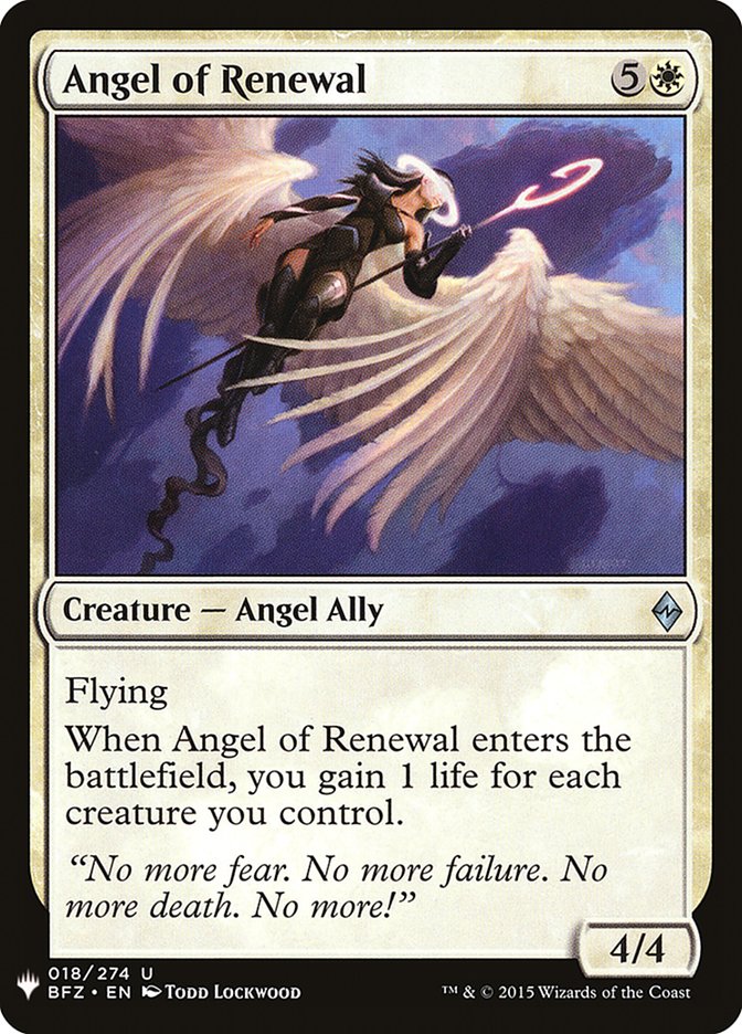 Angel of Renewal [Mystery Booster] | Mega City Incorporated