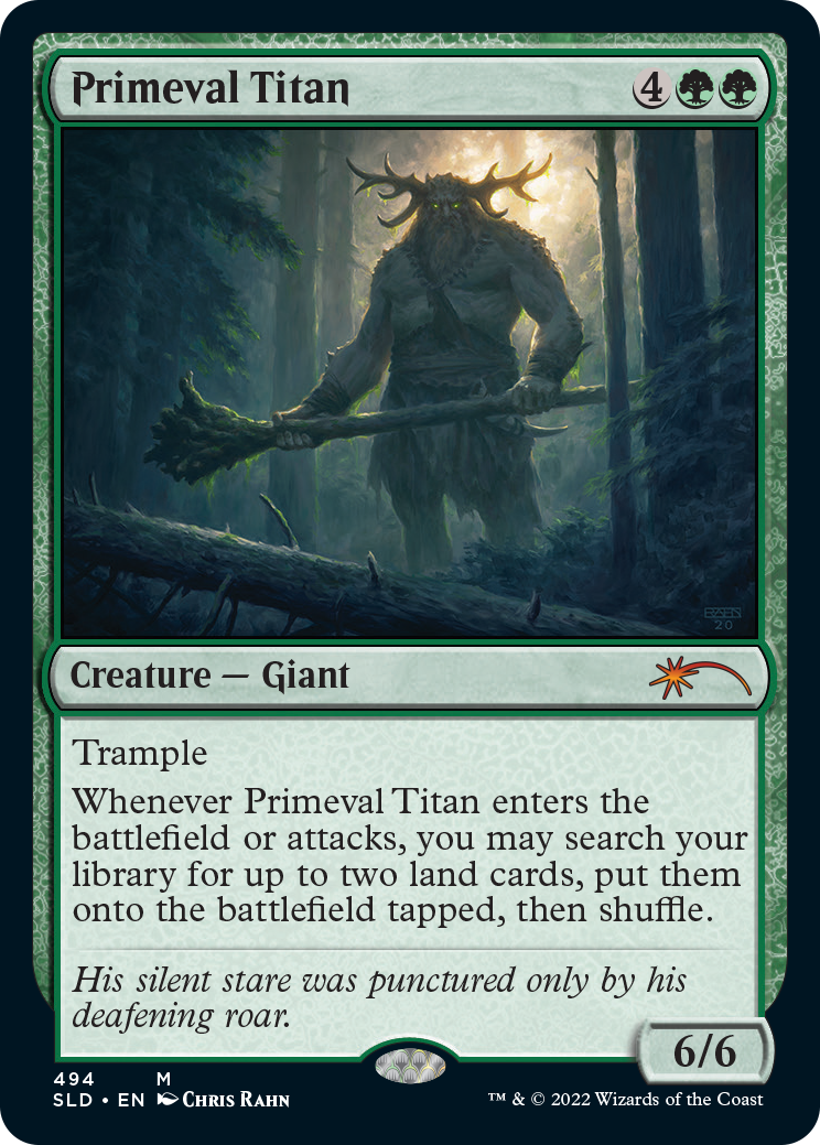 Primeval Titan (494) [Secret Lair Drop Series] | Mega City Incorporated