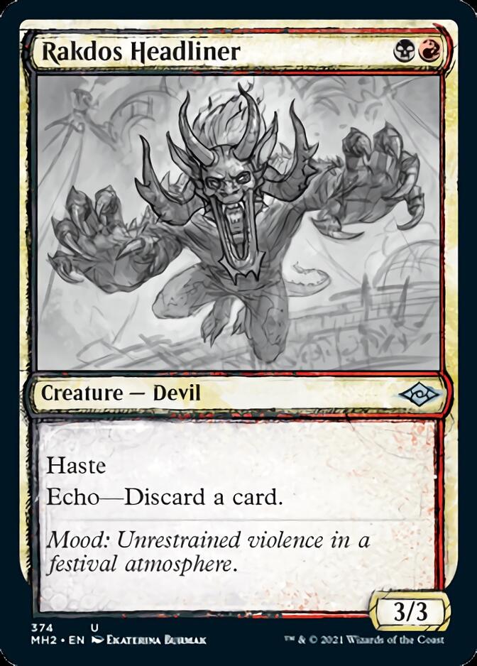 Rakdos Headliner (Sketch) [Modern Horizons 2] | Mega City Incorporated