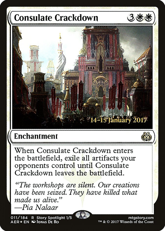 Consulate Crackdown [Aether Revolt Prerelease Promos] | Mega City Incorporated