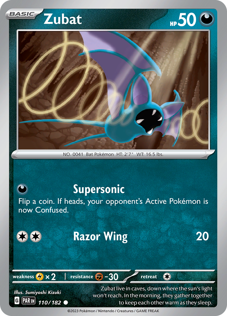 Zubat (110/182) [Scarlet & Violet: Paradox Rift] | Mega City Incorporated