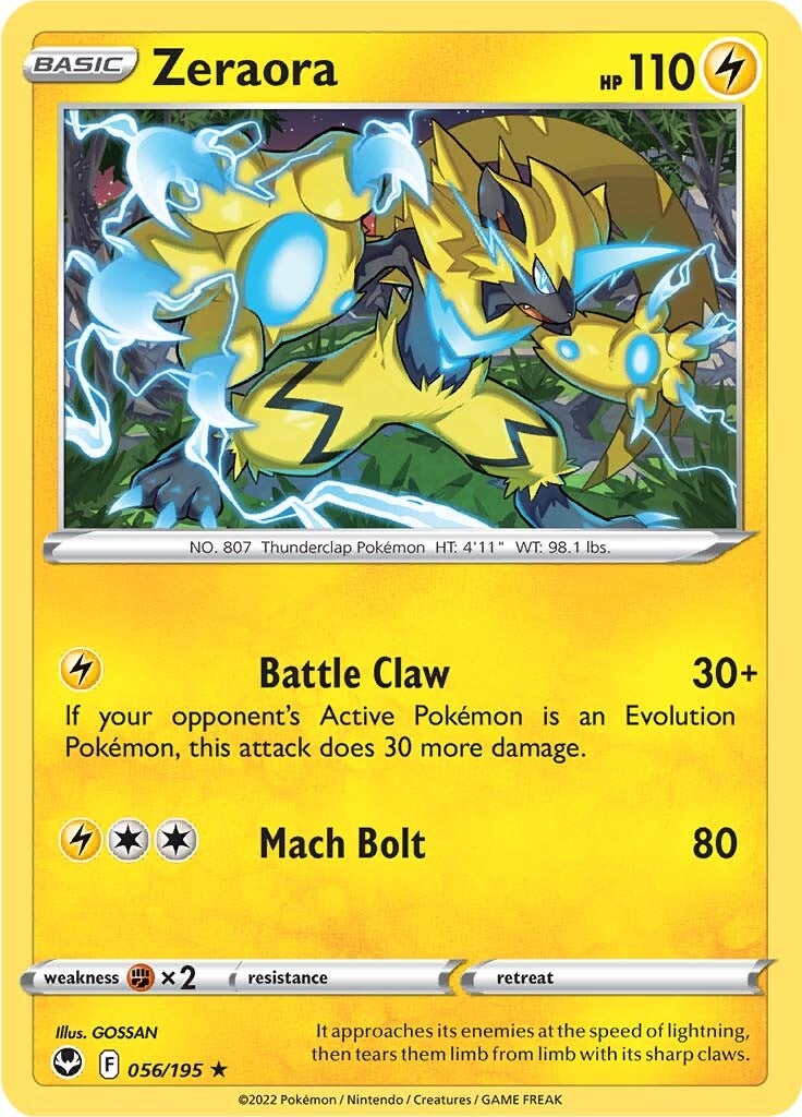 Zeraora (056/195) [Sword & Shield: Silver Tempest] | Mega City Incorporated