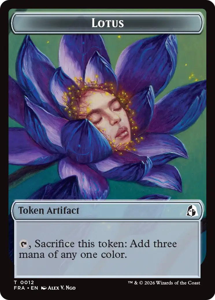 Dragon // Lotus Double-Sided Token [Reality Fracture Tokens] | Mega City Incorporated