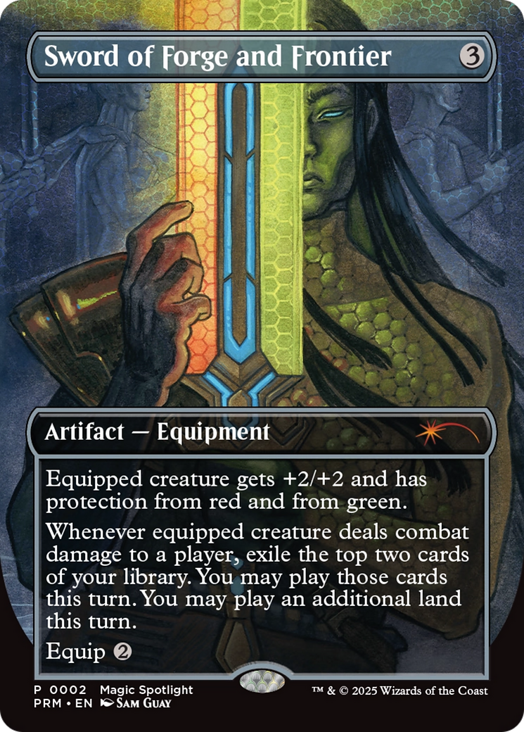 Sword of Forge and Frontier (Borderless) [Wizards Play Network 2025] | Mega City Incorporated