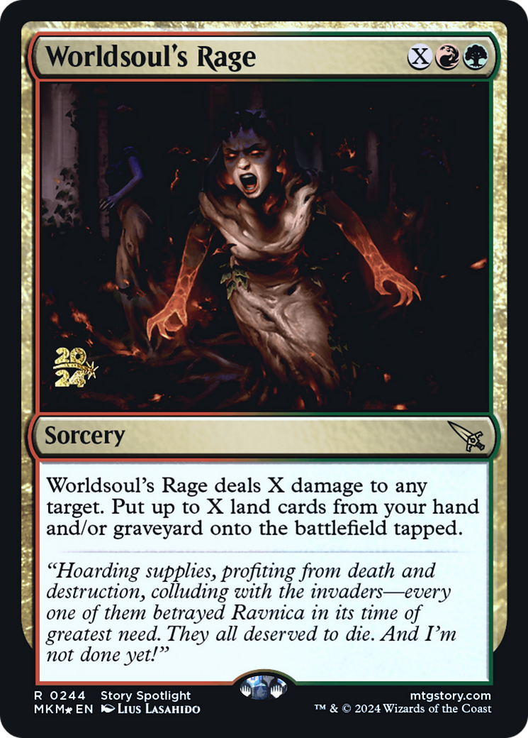 Worldsoul's Rage [Murders at Karlov Manor Prerelease Promos] | Mega City Incorporated