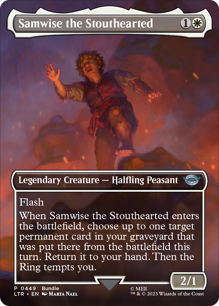 Samwise the Stouthearted (Borderless Alternate Art) [The Lord of the Rings: Tales of Middle-Earth] | Mega City Incorporated