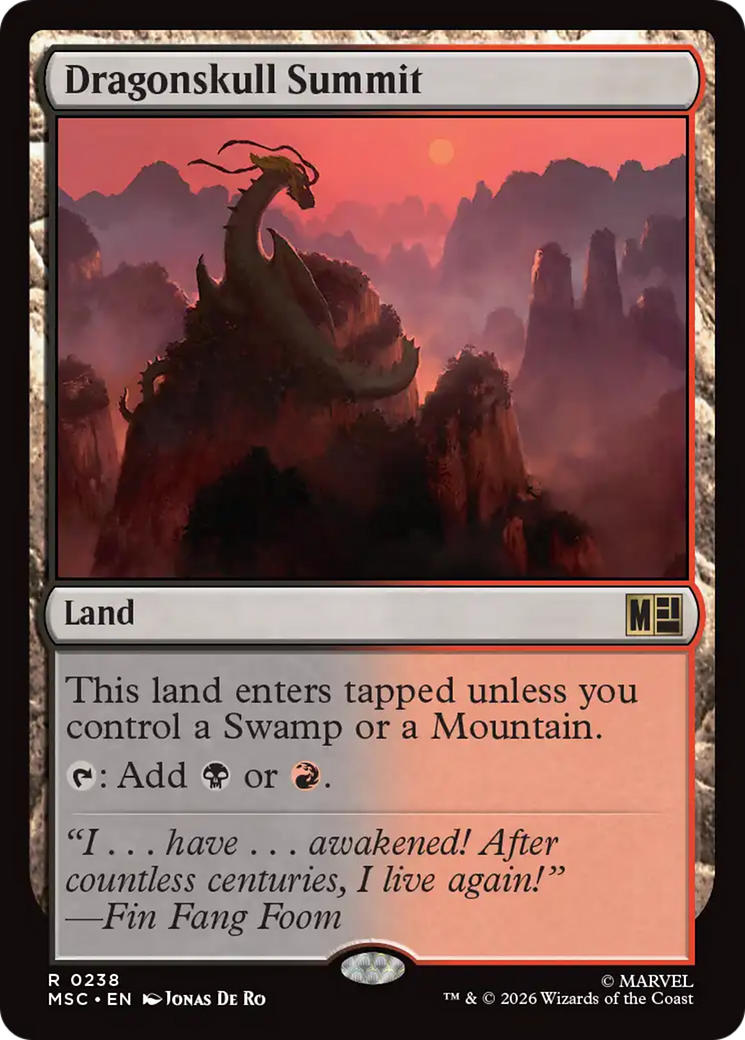 Dragonskull Summit (Surge Foil) [Marvel Super Heroes Commander] | Mega City Incorporated