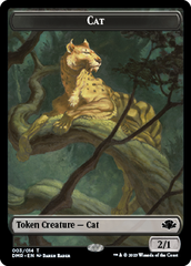 Goblin // Cat (003) Double-Sided Token [Dominaria Remastered Tokens] | Mega City Incorporated