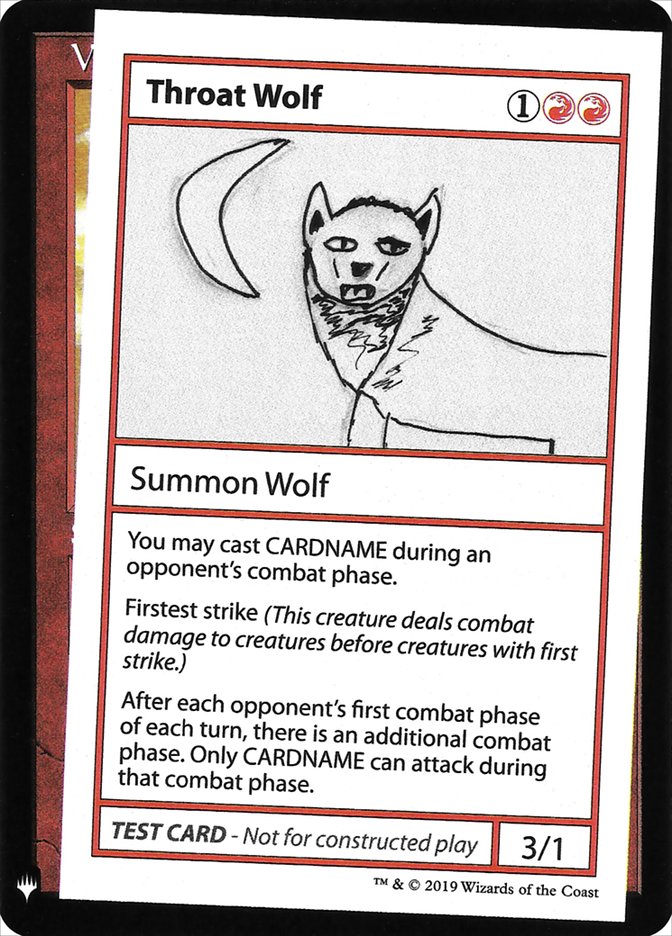 Throat Wolf [Mystery Booster Playtest Cards] | Mega City Incorporated