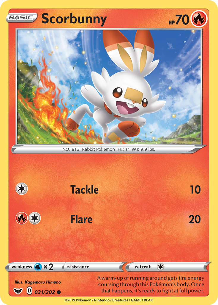 Scorbunny (031/202) [Sword & Shield: Base Set] | Mega City Incorporated