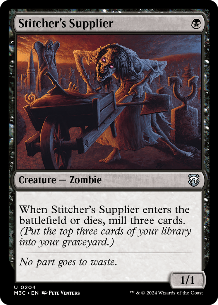 Stitcher's Supplier (Ripple Foil) [Modern Horizons 3 Commander] | Mega City Incorporated