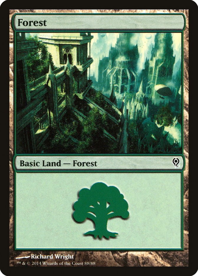 Forest (88) [Duel Decks: Jace vs. Vraska] | Mega City Incorporated