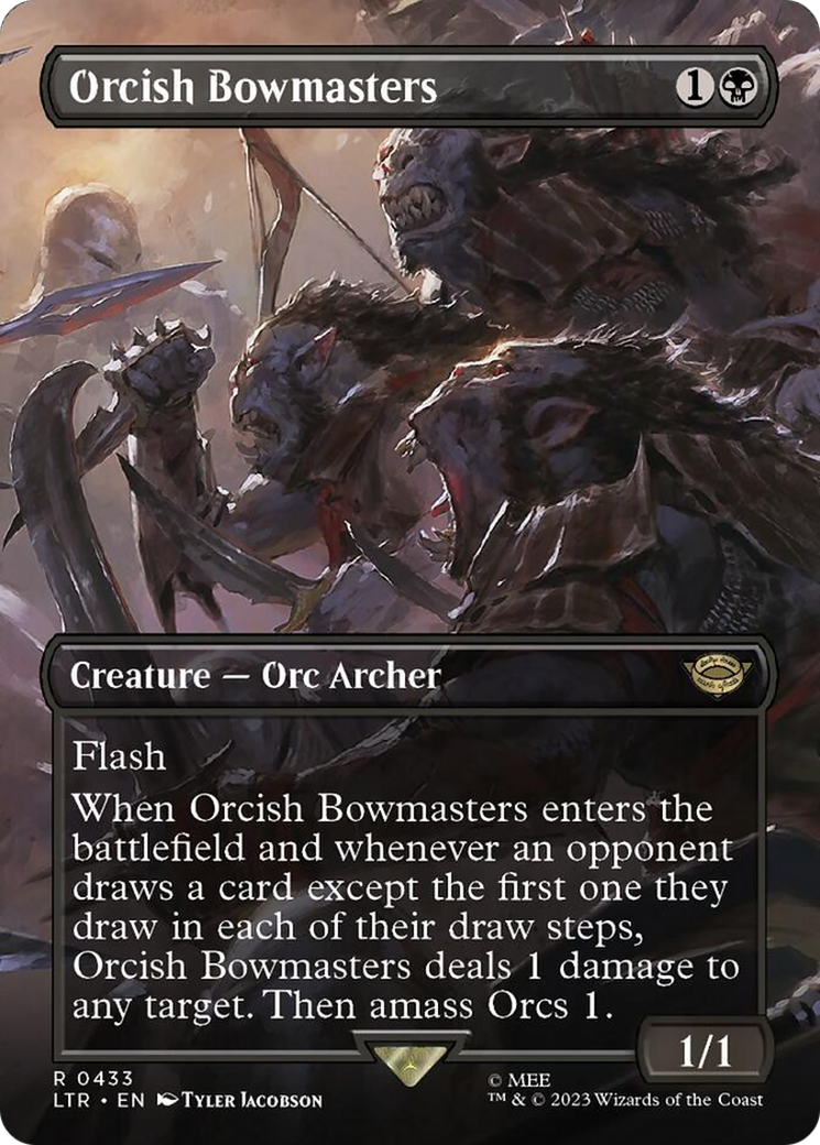 Orcish Bowmasters (Borderless Alternate Art) [The Lord of the Rings: Tales of Middle-Earth] | Mega City Incorporated