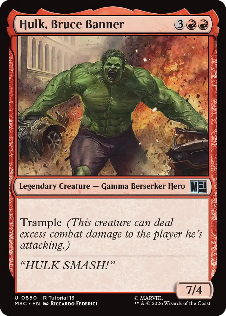 Hulk, Bruce Banner (0850) [Marvel Super Heroes Commander] | Mega City Incorporated