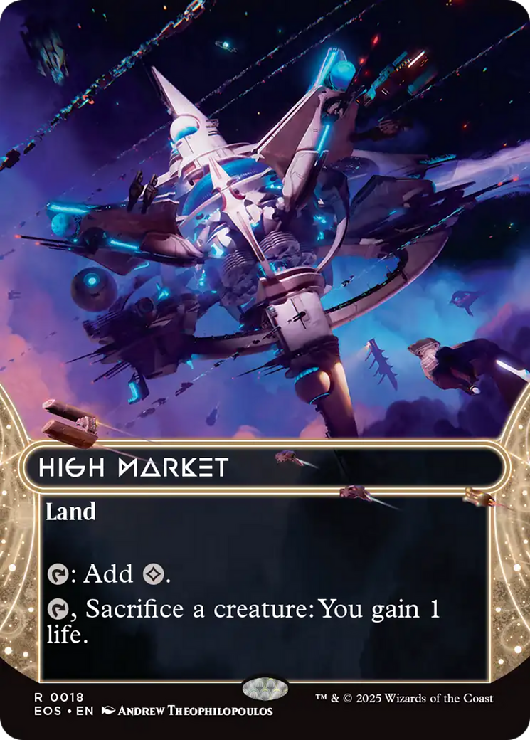 High Market (0018) (Borderless) [Edge of Eternities: Stellar Sights] | Mega City Incorporated