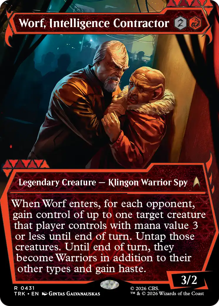 Worf, Intelligence Contractor (Showcase) [Star Trek] | Mega City Incorporated