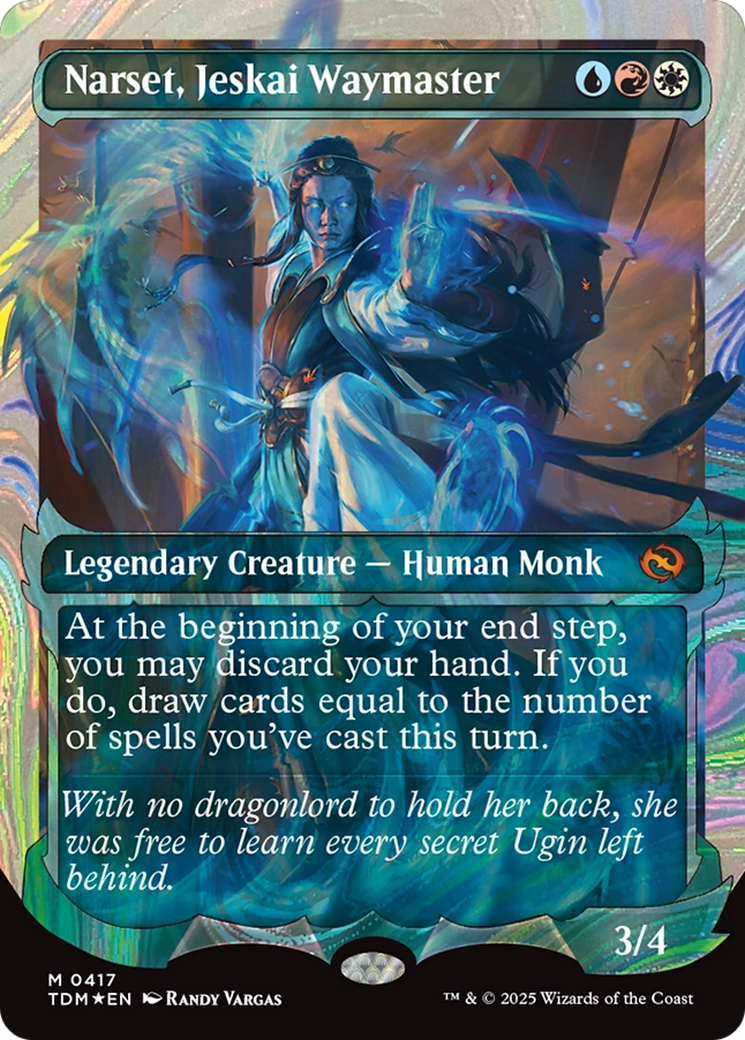 Narset, Jeskai Waymaster (Showcase) (Halo Foil) [Tarkir: Dragonstorm] | Mega City Incorporated