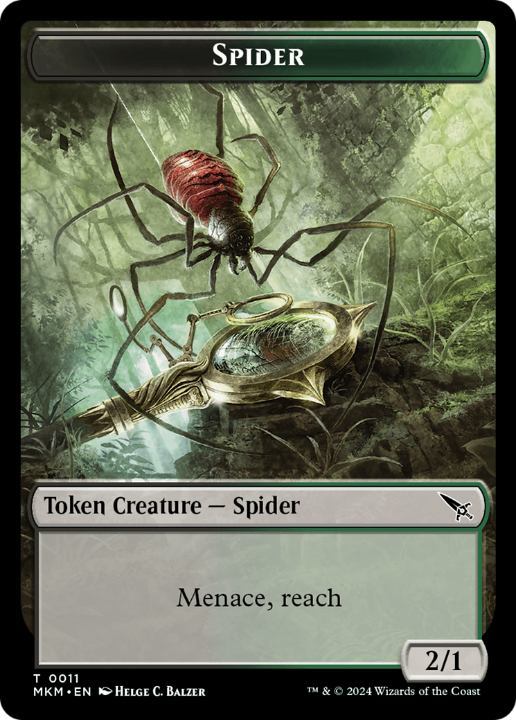 Thopter (0020) // Spider Double-Sided Token [Murders at Karlov Manor Tokens] | Mega City Incorporated